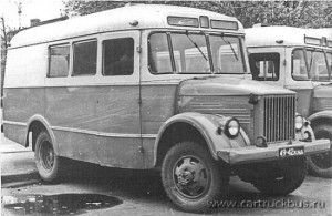 Поздний вариант геофизического автобуса на шасси ГАЗ-63Е. Москва, 1970-е.