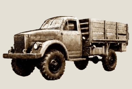 Модель ГАЗ-63 из бумаги
